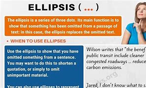 Image result for How to Use Ellipses in Quotes