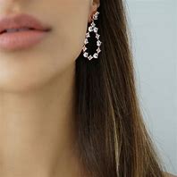 Image result for Rose Gold Rhinestone Earrings