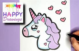 Image result for How to Draw a Cute Unicorn Emoji