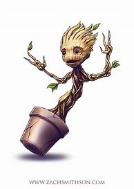 Image result for Gardens of the Galaxy Baby Groot Art
