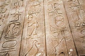 Image result for A Stone Tablet with Hieroglyphs