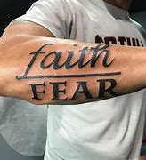 Image result for Faith Fear Tattoo