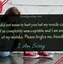 Image result for I'm Sorry Quotes