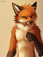 Image result for Front-Facing Anthro Fox with Tongue Hanging Out