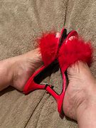 Image result for High Heel Fuzzy Slippers