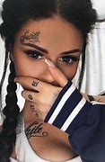 Image result for Girl Face Tattoo