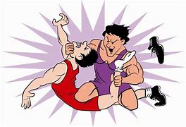 Image result for Funny Cartoon Wrestlers