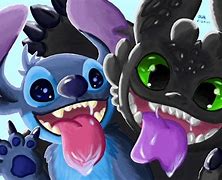 Image result for Stitch and Toothless Pics