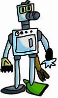 Image result for Cleaning Robot Cartoon