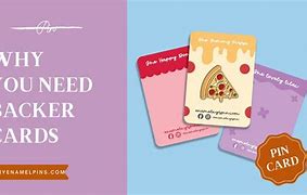 Image result for Pin Backing Card