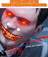Image result for 99 Level of Stress Meme