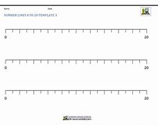 Image result for Blank Number Lines to Print