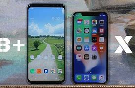 Image result for Samsung S8 vs iPhone X