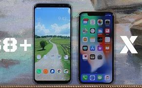 Image result for Galaxy 8 Plus vs iPhone X