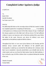 Image result for Sample Ethics Complaint Letter