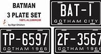Image result for 1966 Batmobile License Plate