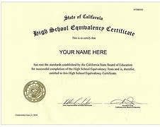 Image result for Fake GED Certificate PDF Print Out