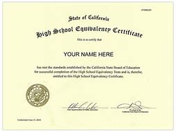 Image result for Louisiana GED Certificate