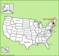 Image result for New Hampshire in Us Map