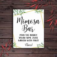Image result for Mimosa Bar Sign Template