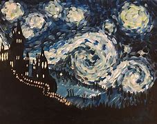 Image result for Starry Night Inspired Painting