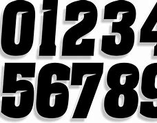 Image result for Cool Racing Number Fonts