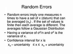 Image result for Random Error Definition