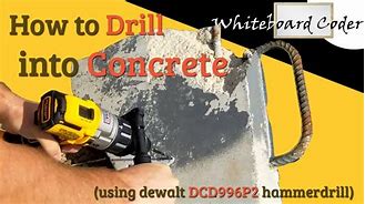 Image result for How to Drill into Concrete