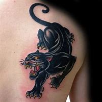 Image result for Traditional Panther Tattoo