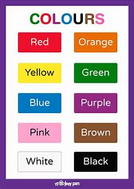 Image result for Free Printable Color Chart