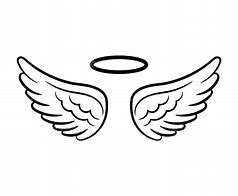 Image result for Gold Angel Wings with Halo SVG