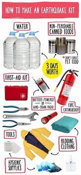 Image result for Earthquake Emergency Preparedness Kit