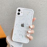 Image result for Clear Glitter Case On Black Phone