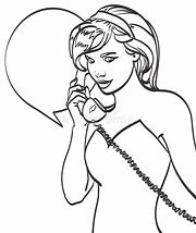 Image result for Woman On Telephone Landline