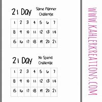 Image result for 21 Day Calendar Printable