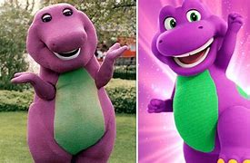 Image result for Barney Dinosaur Face