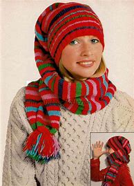 Image result for Stocking Hat Scarf Combo Pattern