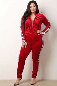 Image result for Velour Tracksuit Plus Size