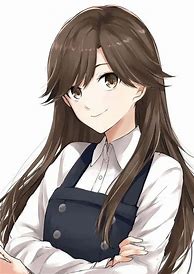 Image result for Dark Brown Hair Anime