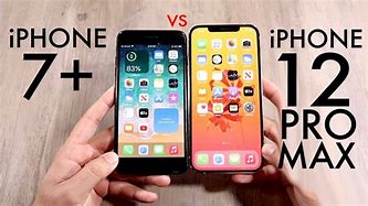 Image result for iPhone 7 Plus vs iPhone 12 Pro Size