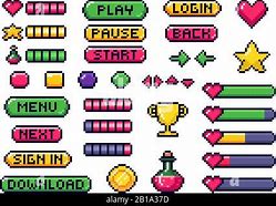 Image result for Retro Pixel Button Pins