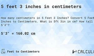 Image result for Five Foot Three Inches in Cm