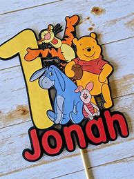 Image result for Pink Winnie the Pooh Cake Topper