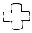 Image result for 2X1 PVC Cross