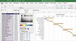 Image result for Project Schedule Gantt Chart Excel Template