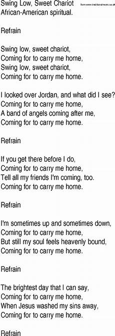 swing low lyrics hymn and gospel song lyrics for swing low sweet chariot swing low lyrics hymn and gospel song lyrics for swing low sweet chariot