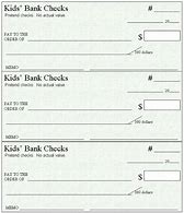 Image result for Blank Check Template for Kids