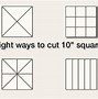 Image result for Cutting for a 10 Inch Square
