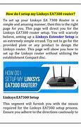 Image result for Linksys Extender Setup Ea7300