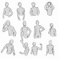 Image result for Male Half Body Sketches